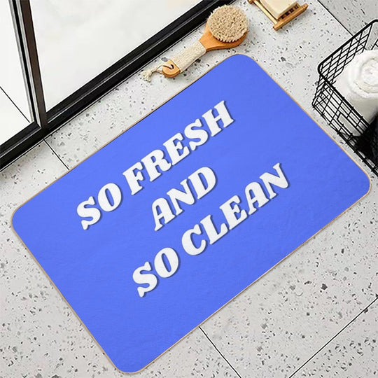 So Fresh And So Clean  Fade-Resistant Bath Mat