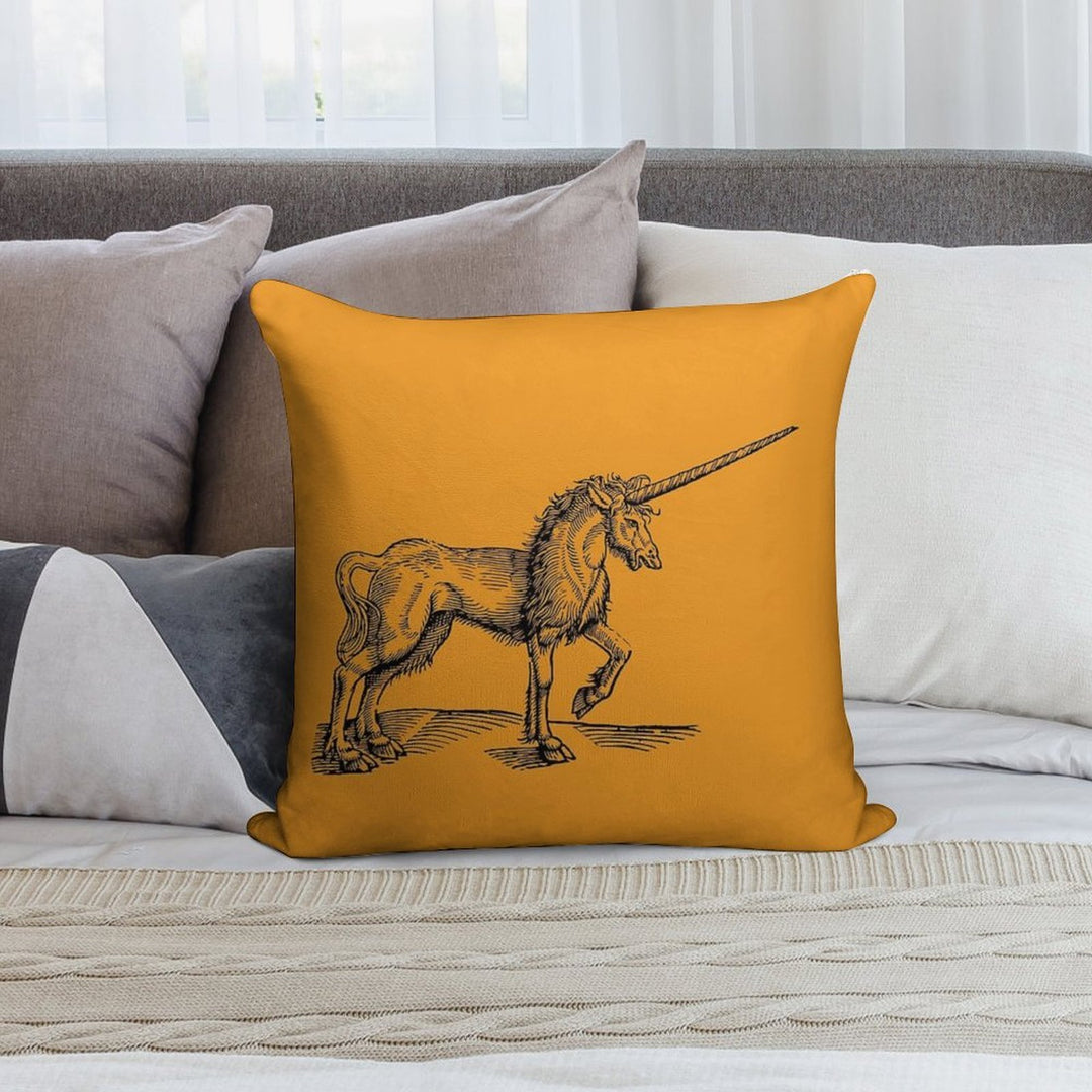 Of The Unicorn Soft Fade-Resistant Throw Pillow
