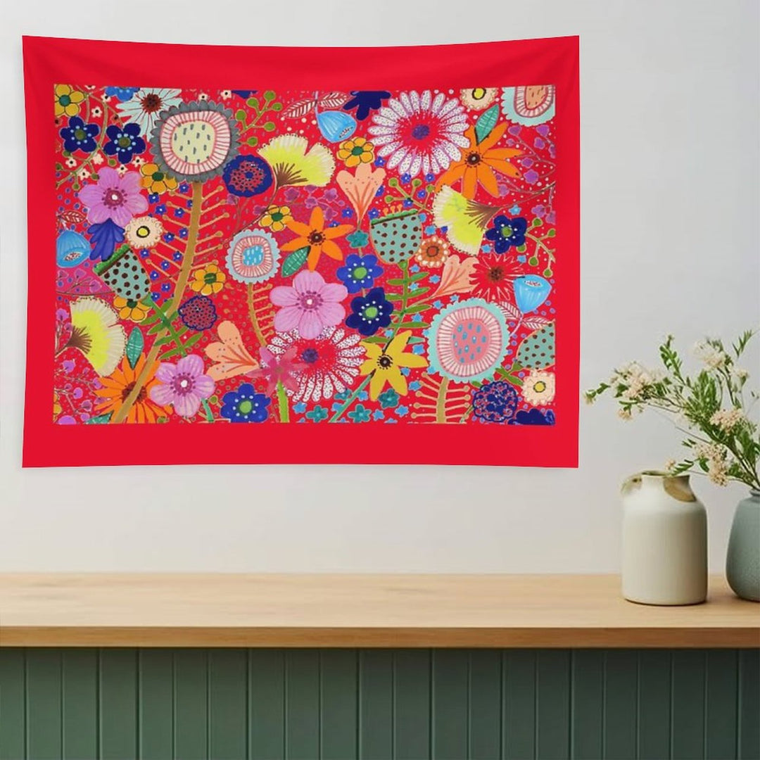 Fleur-moi in Red Tapestry
