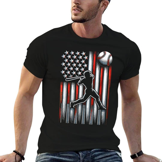 American Patriotic Baseball  Stretchy T-Shirt