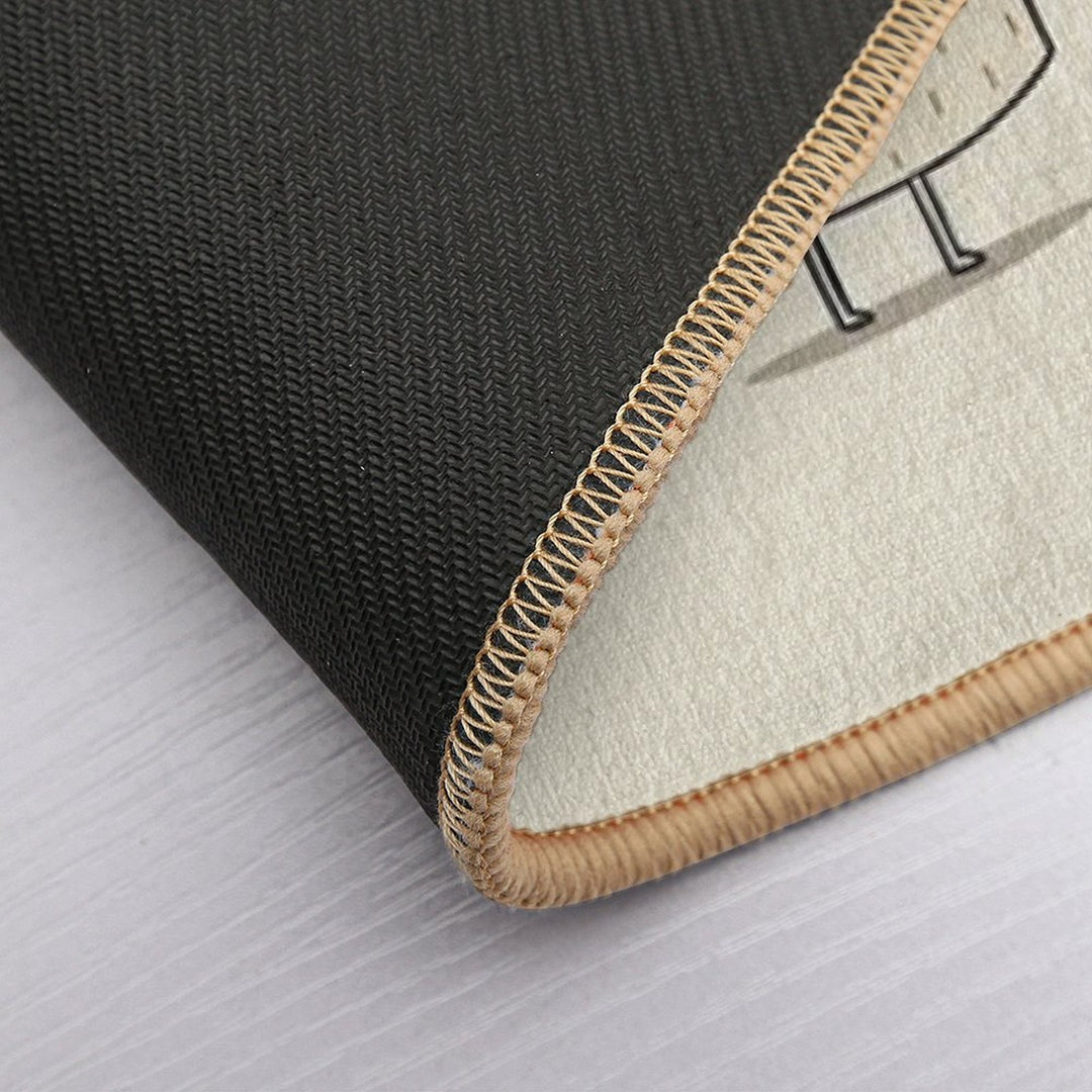 Log on And Log Off  Dirt-Trapping Bath Mat