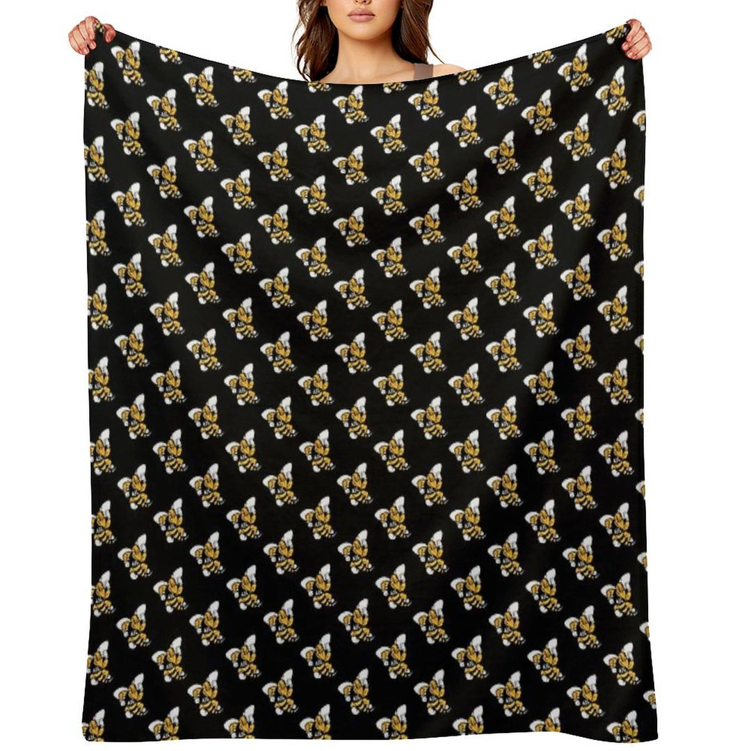 The Randolph Macon Iconic Anti-pilling Throw Blanket