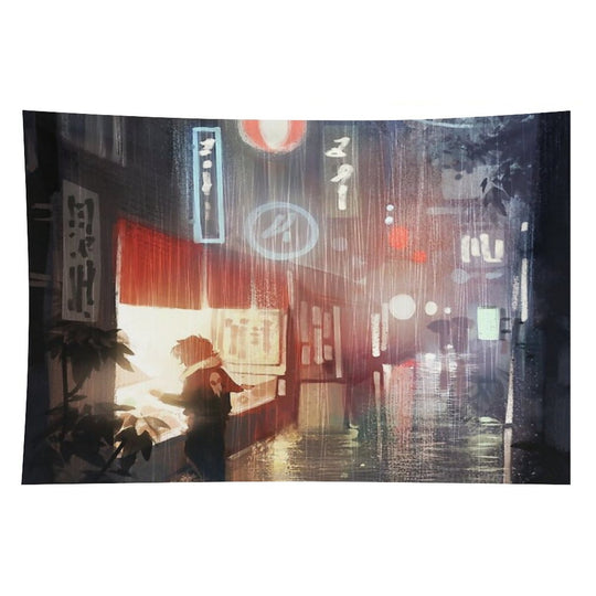 Night in Tokyo Tapestry