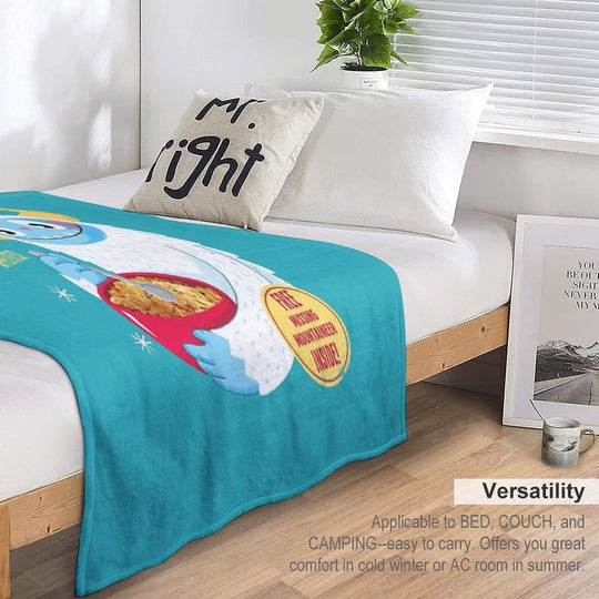 Abominable Snowflakes Quick-dry Throw Blanket