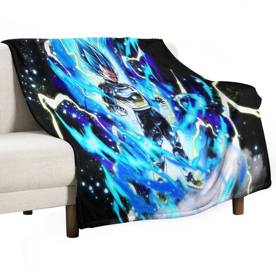 Vegeta ( Super Saiyan Blue ) Plush Throw Blanket