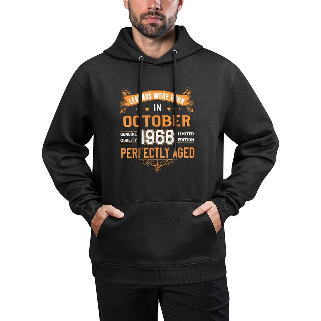 Vintage Est Legend Born In October 1968 50th Birthday Easy Care Hoodie