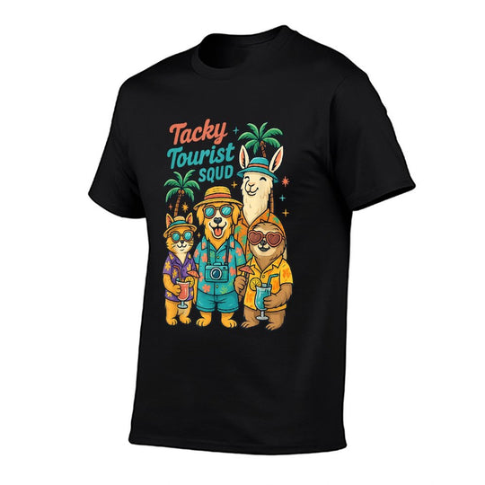 Tacky Tourist Squad Funny Summer Vacation  Relaxed-fit T-Shirt