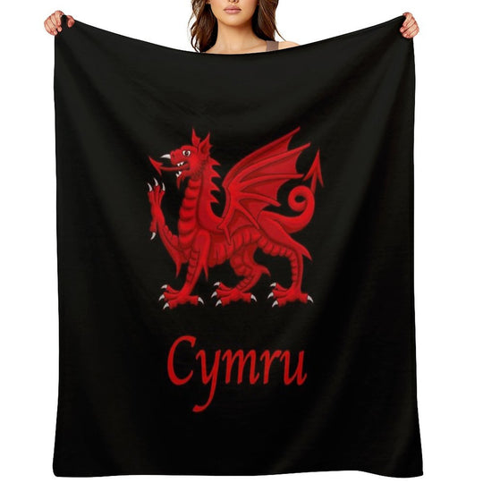 Cymru - Wales Anti-pilling Throw Blanket