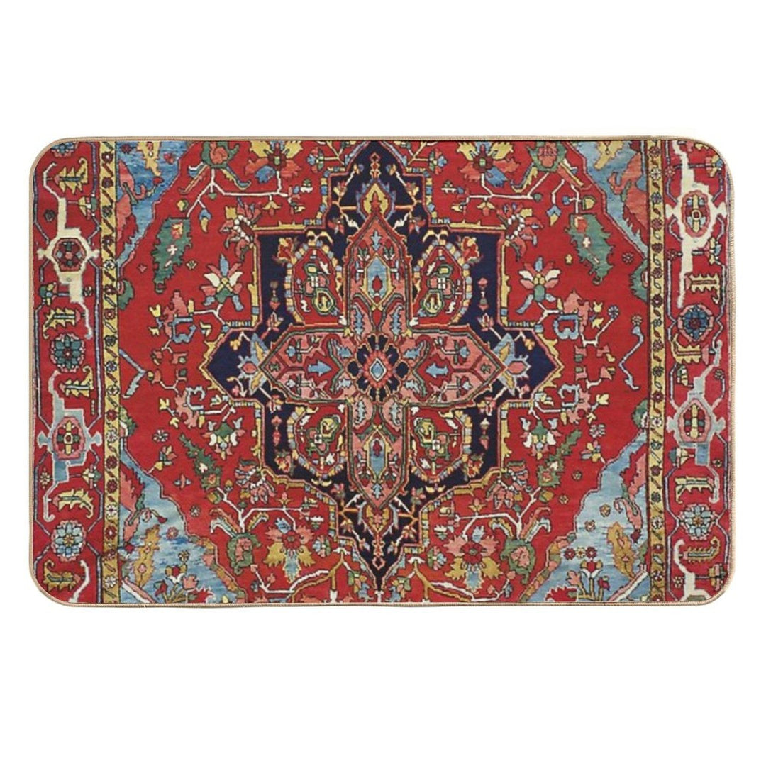 Heriz Persian Carpet Print  Long-Lasting Bath Mat