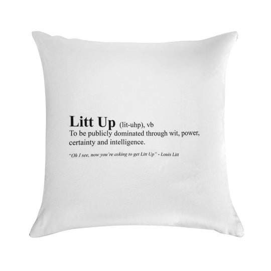 Suits - Louis Litt Litt Up Soft Bedroom Essential Throw Pillow