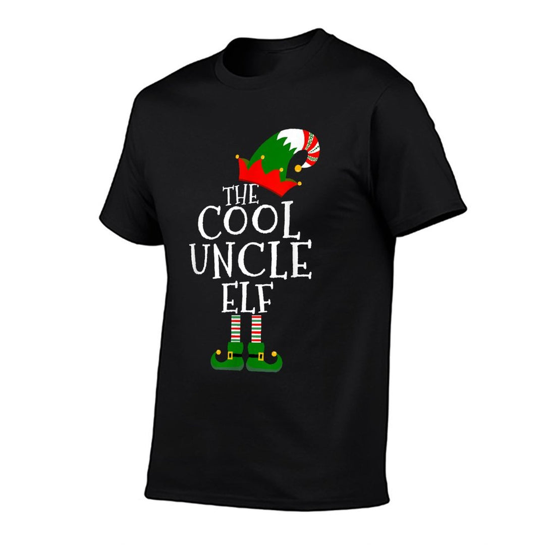 Fun The Cool Uncle Elf Gift Matching Family Group Christmas  Affordable Price T-Shirt