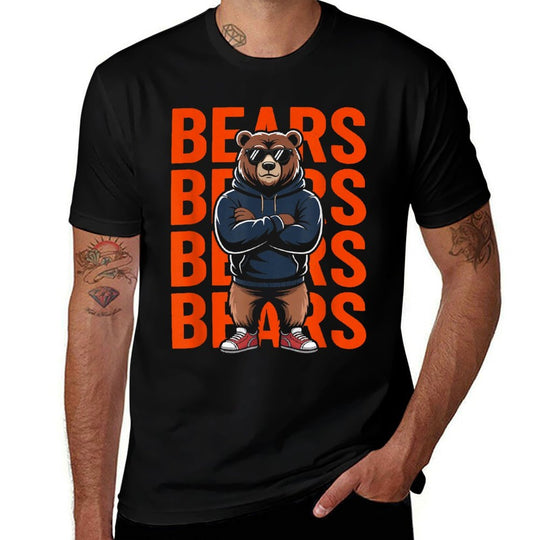 Retro Bear Gift for Men Women Boys Girls Kids  Odor-resistant T-Shirt
