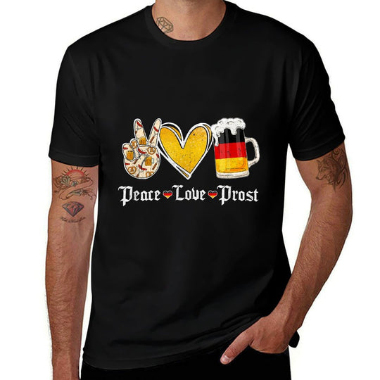 Cute Oktoberfest Costume Peace Love Prost Prost Oktoberfest  Odor-resistant T-Shirt