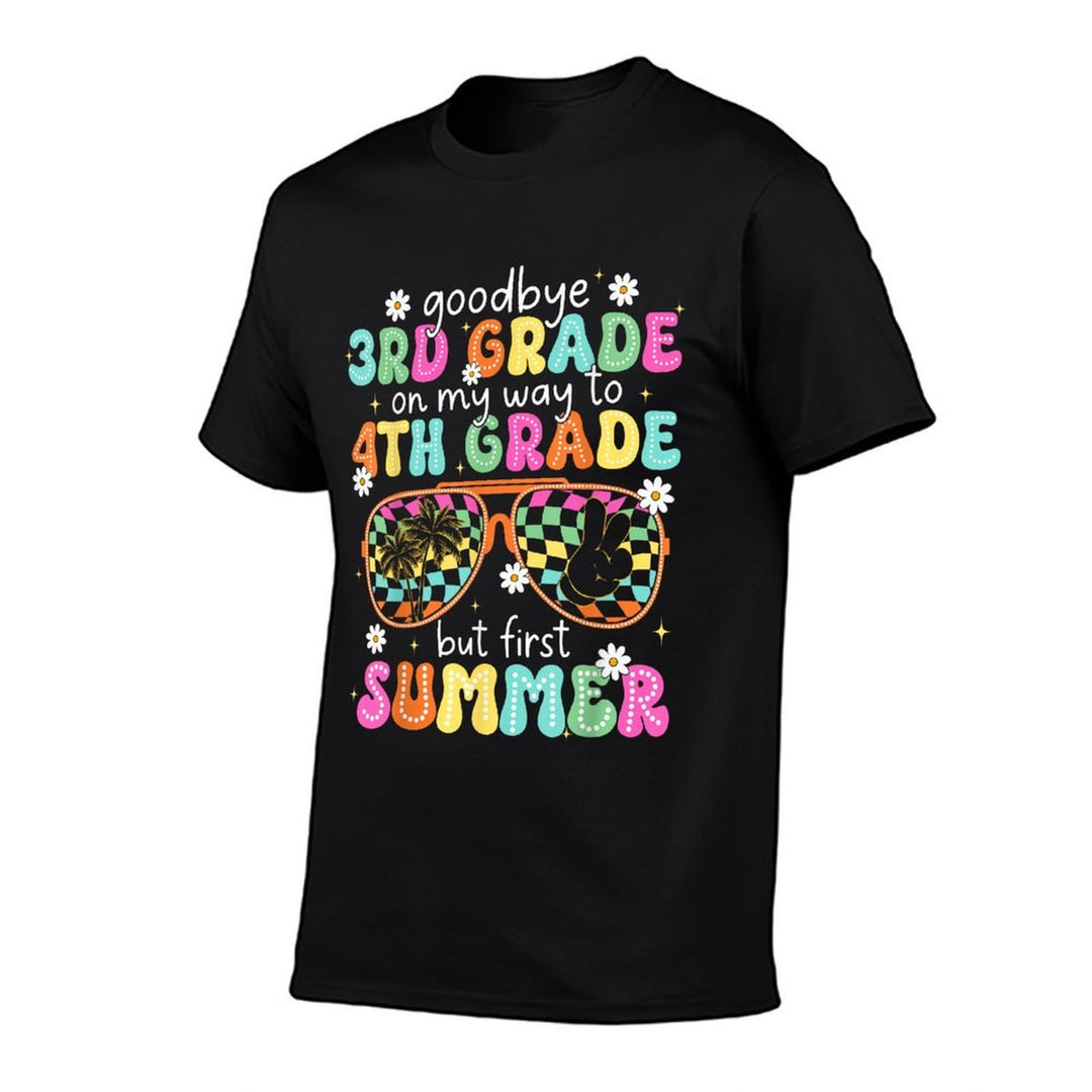Goodbye 3rd Grade On My Way to 4th Grade Last Day Of School  Oversized Silhouette T-Shirt