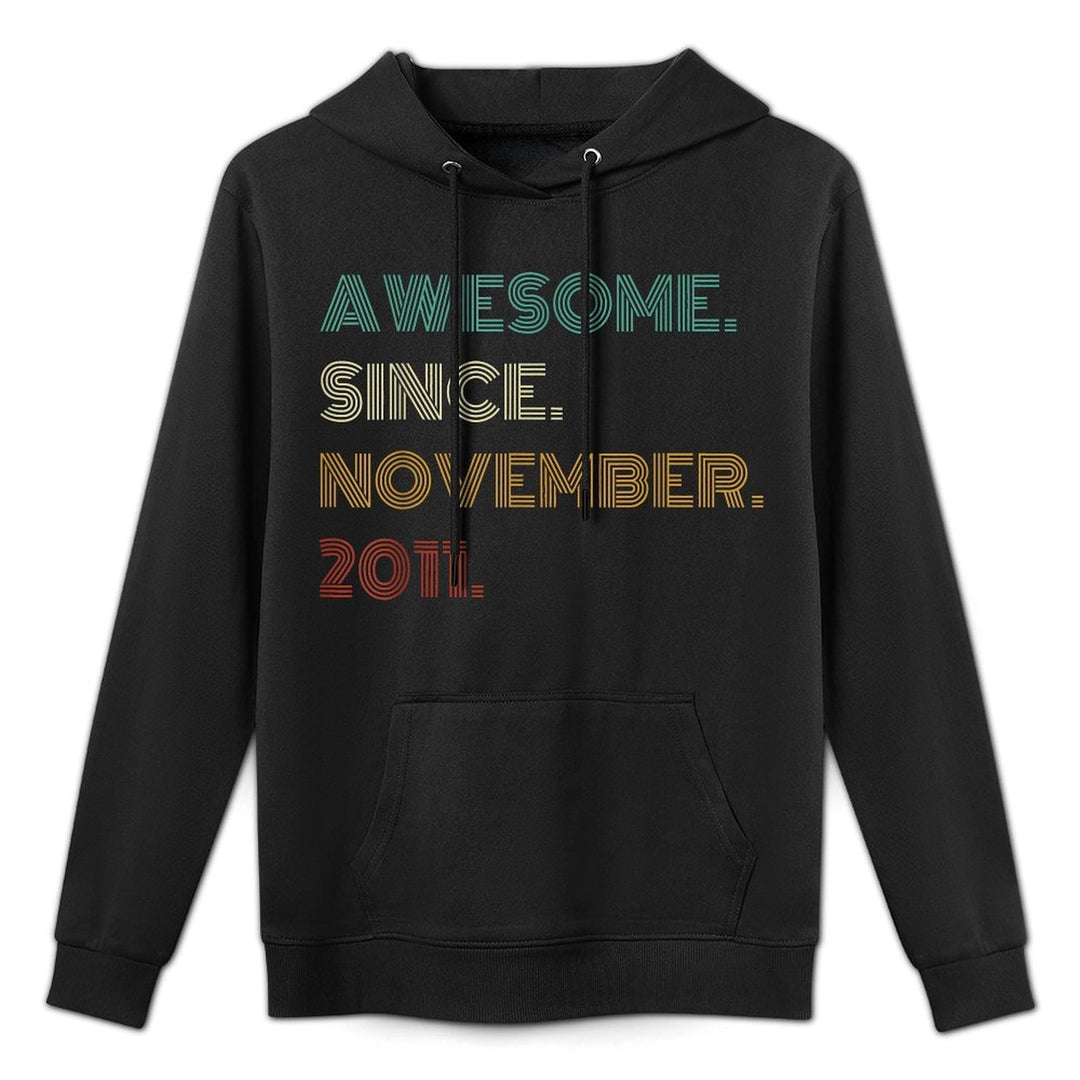 14 Years Old Awesome Since November 2011 14th Birthday Easy Care Hoodie