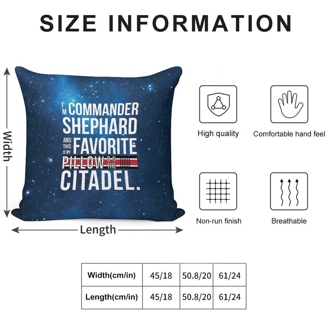 Favorite on The Citadel Soft Fade-Resistant Throw Pillow
