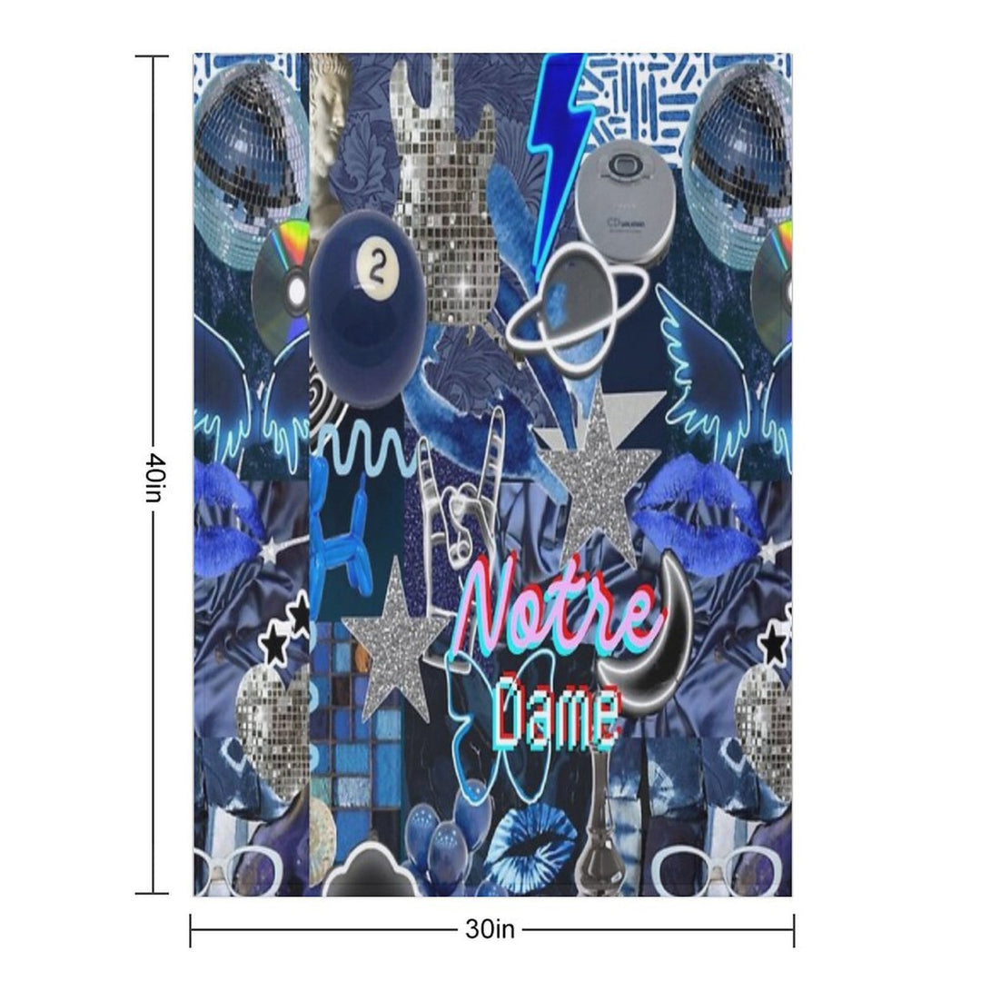 Notre Dame Indiana COLLAGE Easy Care Throw Blanket