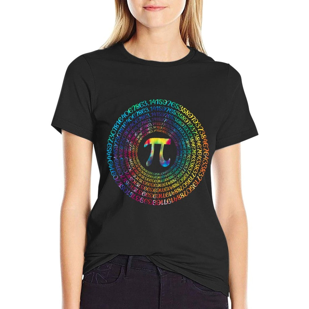 Math Teacher Algebra  Geometry 3,14 Tie Dye Mathematical  Eco-friendly Material T-Shirt