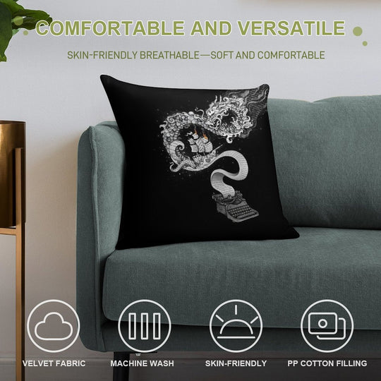 Unleashed Imagination Soft High-Density Material Throw Pillow