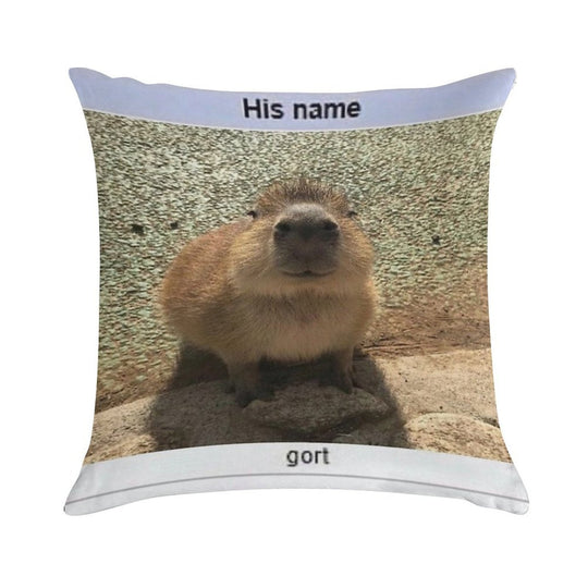Gort Soft Hidden Zipper Throw Pillow
