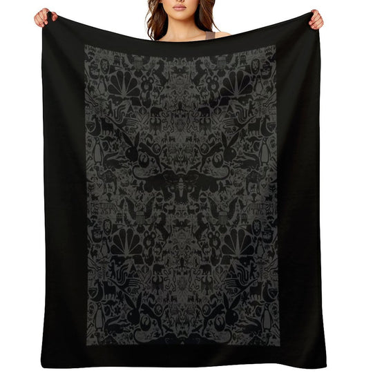 The Darkest Animal Wallpaper Compact Throw Blanket