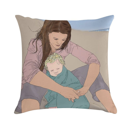 Shading Wijimy Soft Washable Throw Pillow