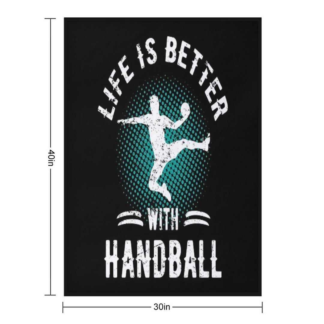 Handball Vintage Velvety-soft Throw Blanket