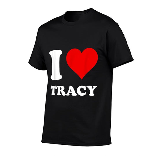Red Heart I Love Tracy  Graphic-printed T-Shirt