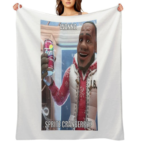 Sprite Cranberry - Wanna Sprite Cranberry Lightweight Throw Blanket