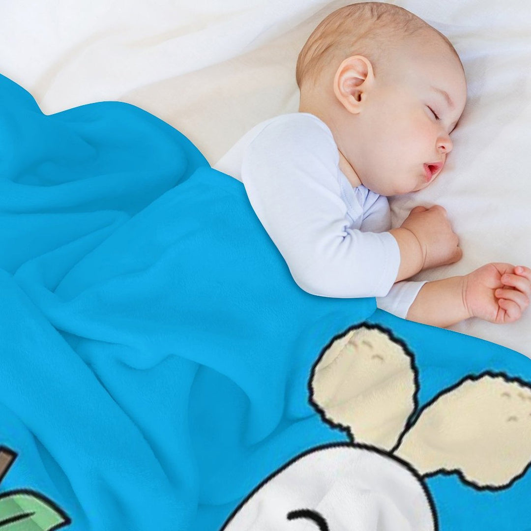 Apple And Onion Sustainable Throw Blanket