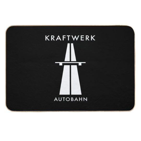 Kräftwërk Aütöbähn Shïrt Stïċkër Höödïë Mäsk  Repositionable Bath Mat