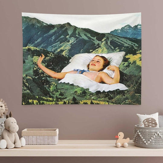 Rising Mountain Tapestry