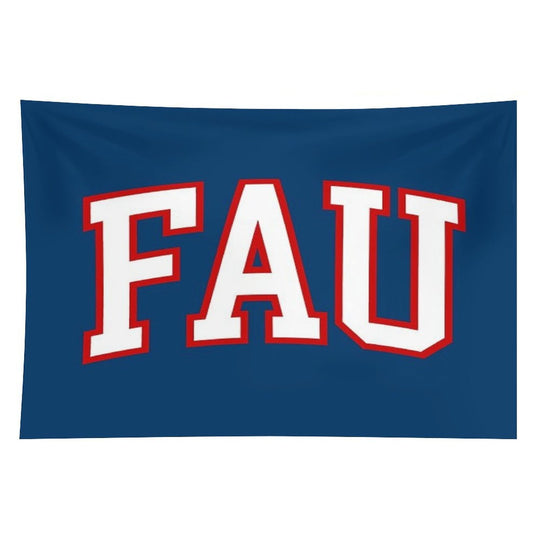 Fau - College Font Curved Tapestry