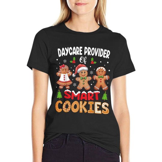 Daycare Provider Of Smart Cookies Christmas Daycare Teacher  Lightweight T-Shirt
