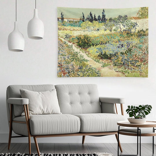 Vincent Van Gogh Garden at Arles Tapestry