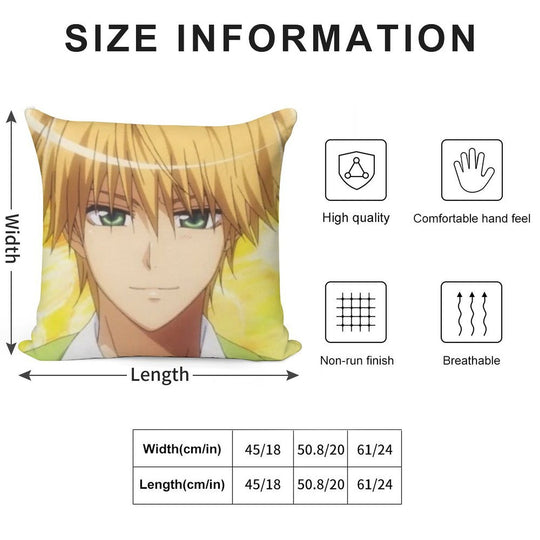 Usui Takumi Soft Shrink-Resistant Throw Pillow
