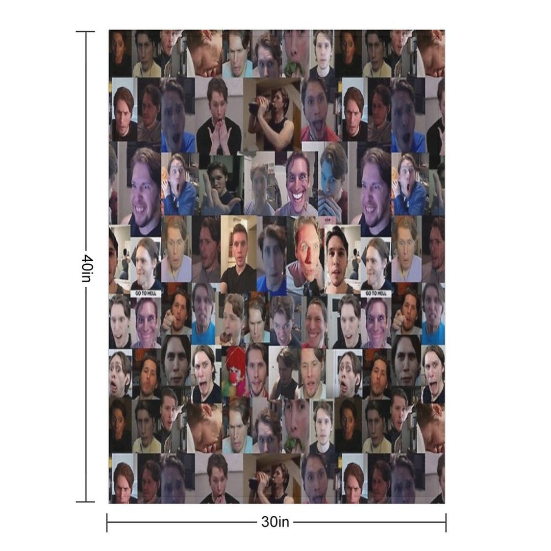Jerma Collage Gift-ready Throw Blanket
