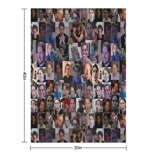 Jerma Collage Gift-ready Throw Blanket