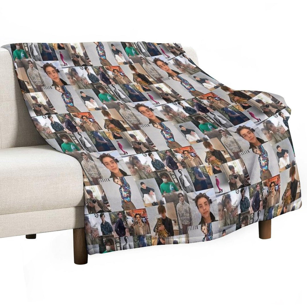 Louis Partridge Poster Lightweight Throw Blanket