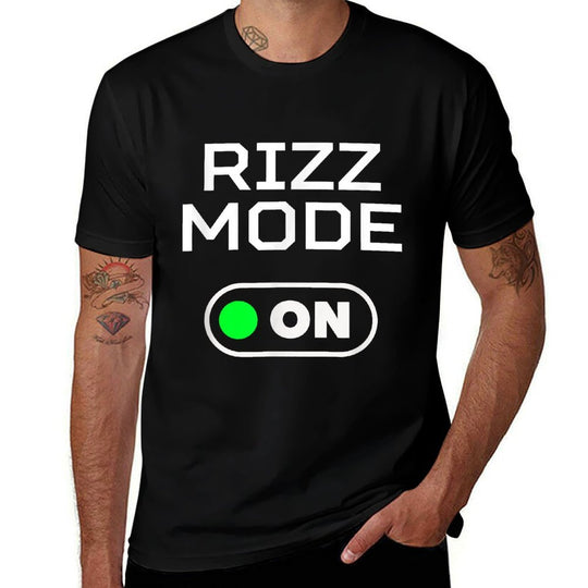 Full Rizzs Rizz Mode On Funny Trending Meme Word Party Dating Joke  Soft T-Shirt