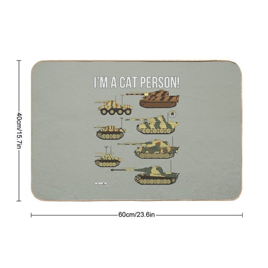 Im A Cat Person (7 German Cats)  High-Traffic Bath Mat