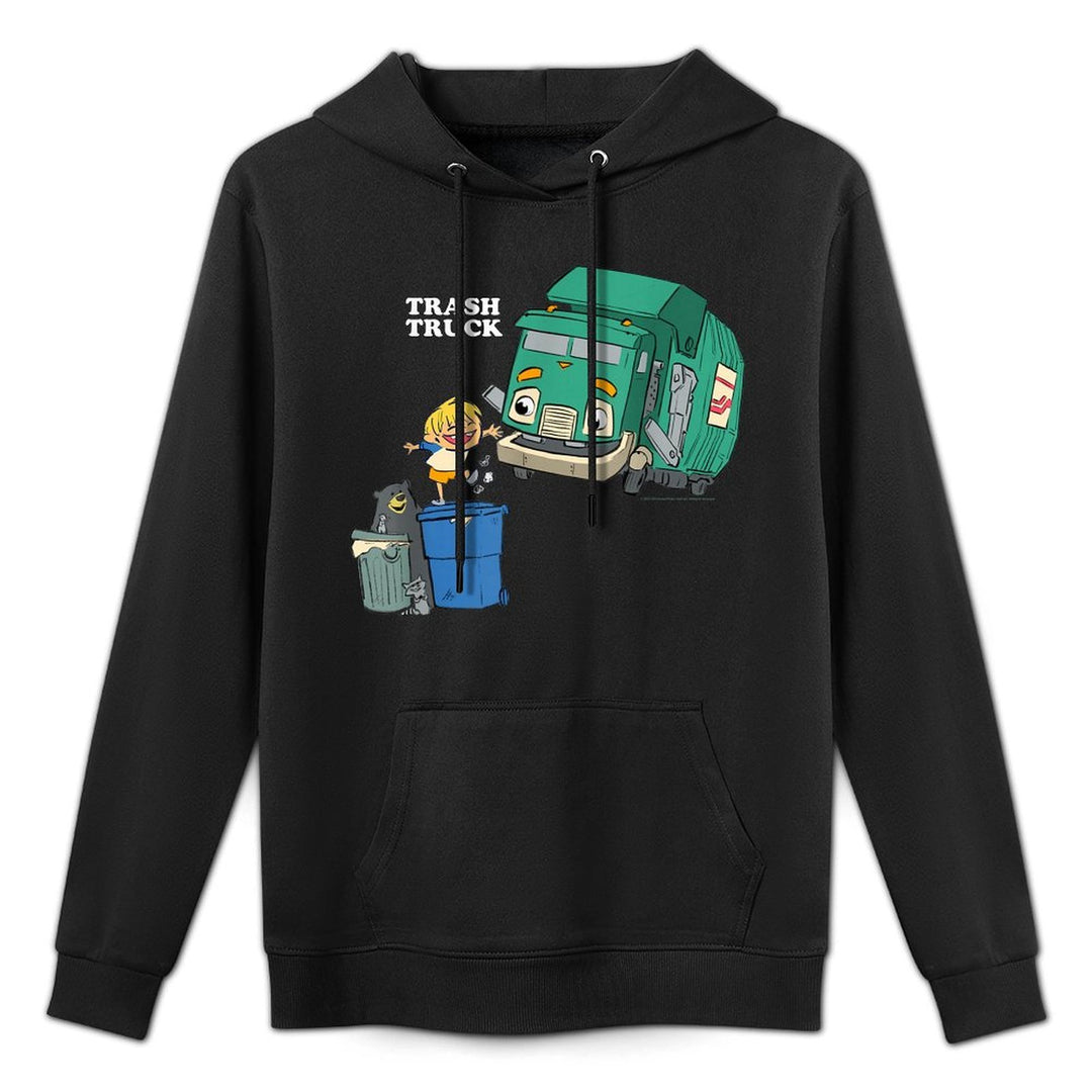 Trash Trucks The Bear Raccoon  Hank Adventure Adjustable Hood Hoodie