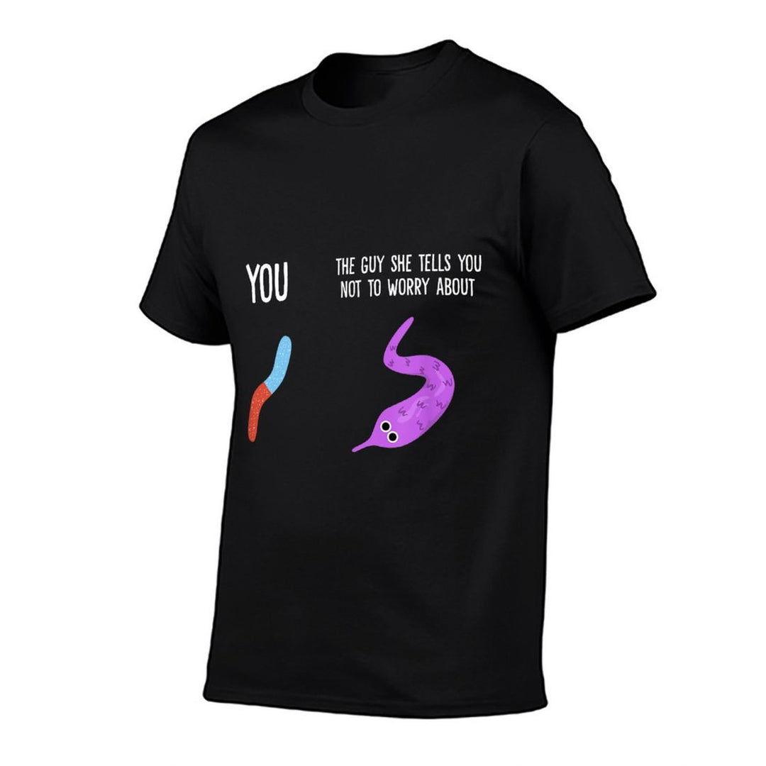 You Vs.Guy Not To Worry About Worm On A String Meme  Cotton T-Shirt