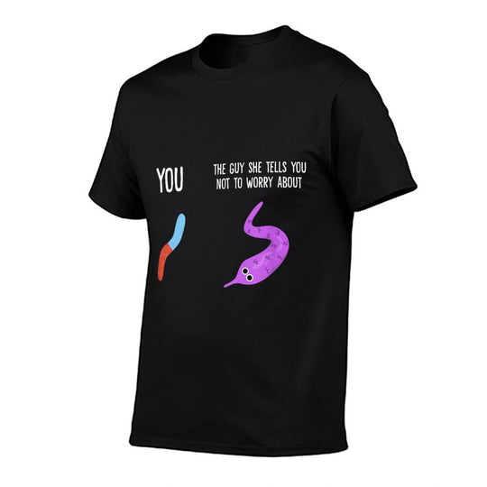 You Vs.Guy Not To Worry About Worm On A String Meme  Cotton T-Shirt