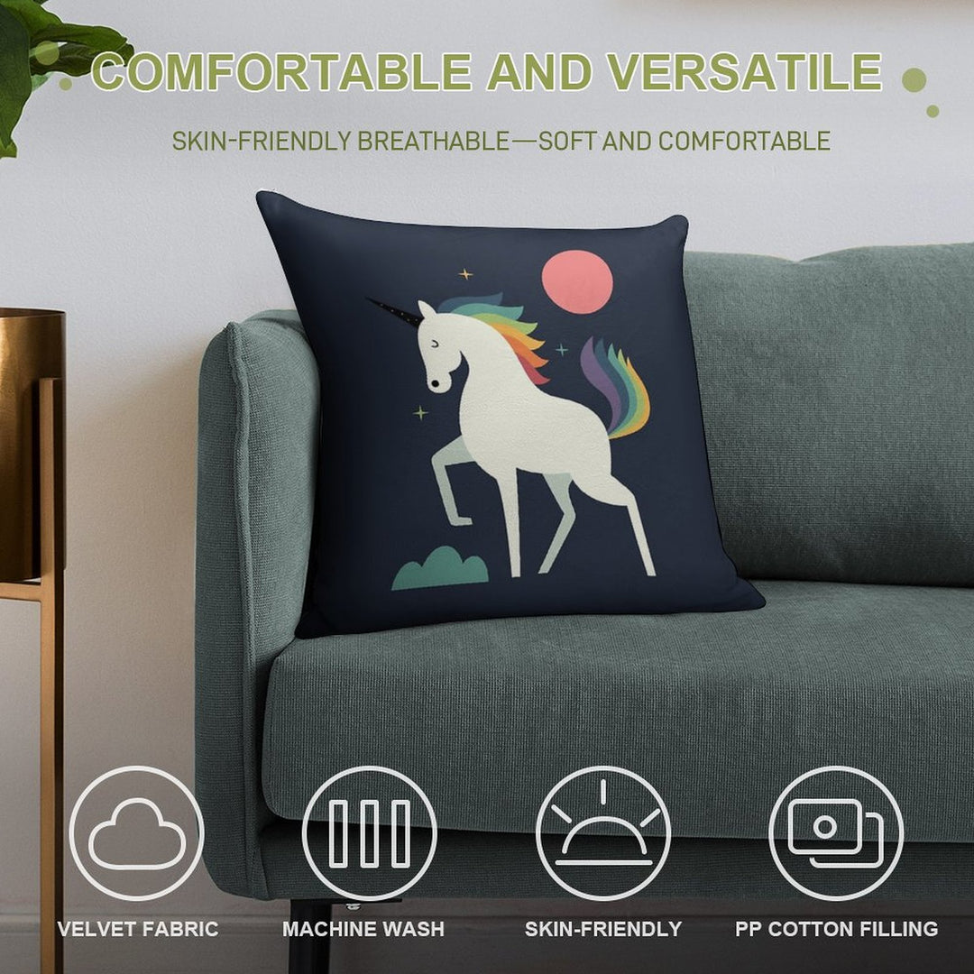 Stay Shine Soft Hidden Zipper Throw Pillow