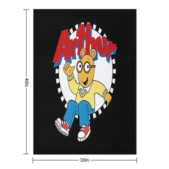 Arthur Cartoon Sustainable Throw Blanket