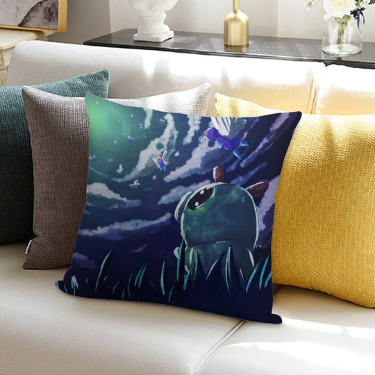 Dream of Caterpie Soft Shrink-Resistant Throw Pillow