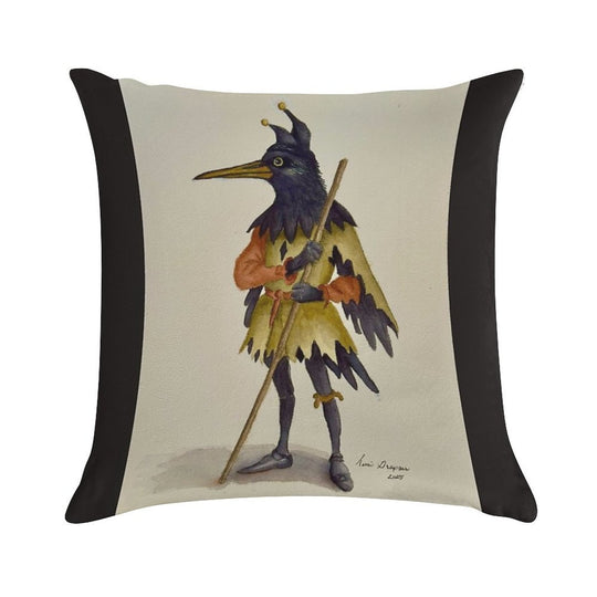 The Crow Jester Soft Ultra-Soft Texture Throw Pillow
