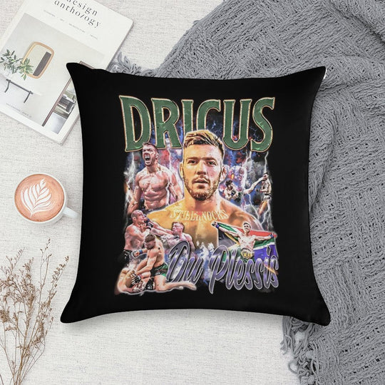 Dricus Du Plessis Stillknocks Soft Hidden Zipper Throw Pillow