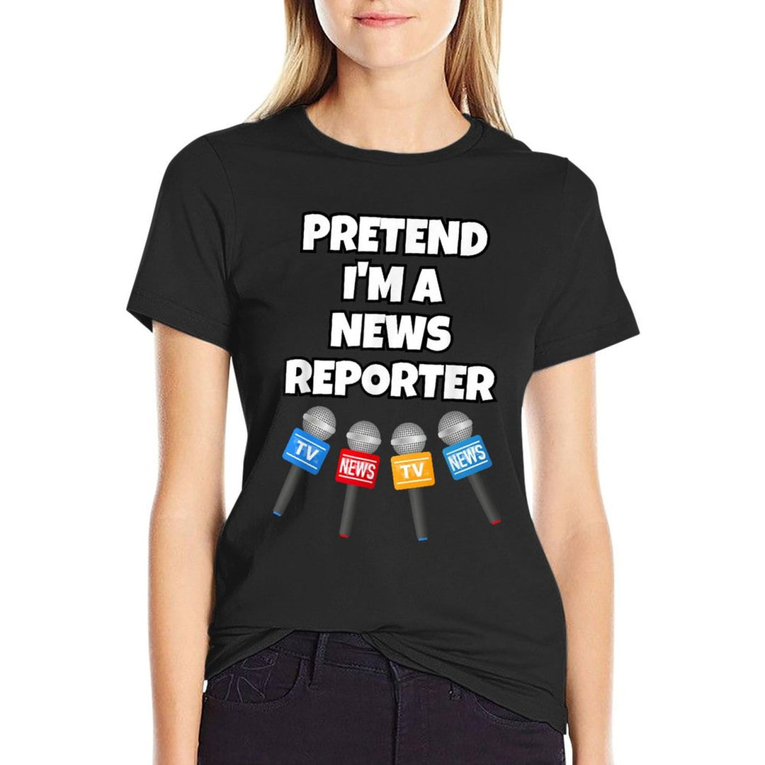 Pretend Im A News Reporter  Vintage-inspired T-Shirt